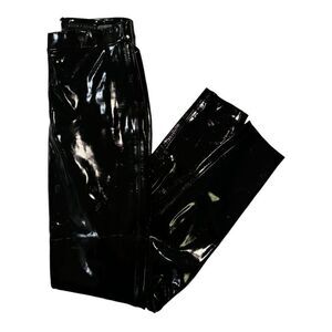 Alice + Olivia Classics Black Latex Pants |Size: 0|